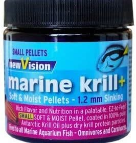 V2O Foods New Vision Marine Krill Plus Soft and Moist Pellets (2.8oz 1.2mm)