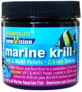 V2O Foods New Vision Marine Krill Plus Soft and Moist Pellets (2.8oz 2.4mm)