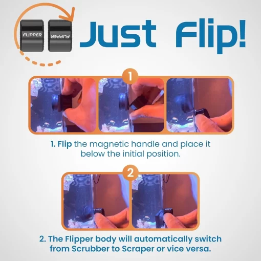Flipper Pico Black 2 in 1 Aquarium Magnet Cleaner - Image 3
