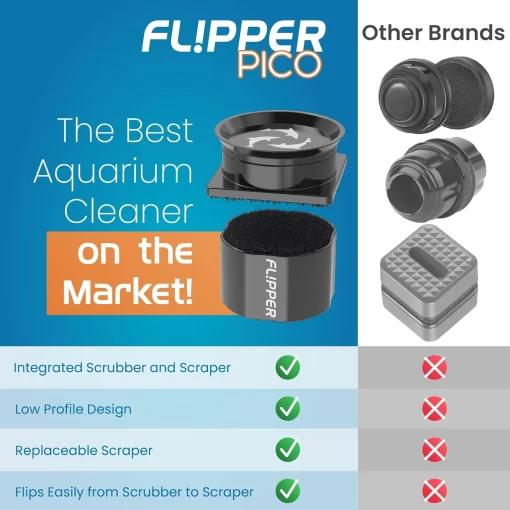 Flipper Pico Black 2 in 1 Aquarium Magnet Cleaner - Image 5