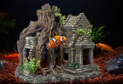 Fish Tank Decorations Aquarium Décor Resin Artificial Tree Trunk Root